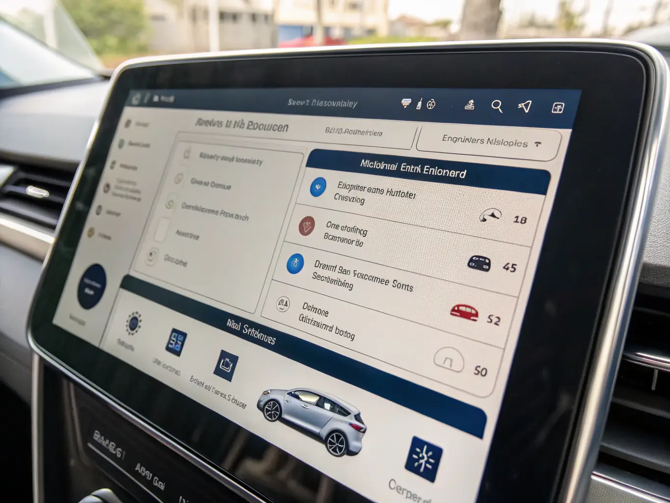 A sleek website homepage featuring vehicle listings and a clean design, representing effective website merchandising and maintenance.