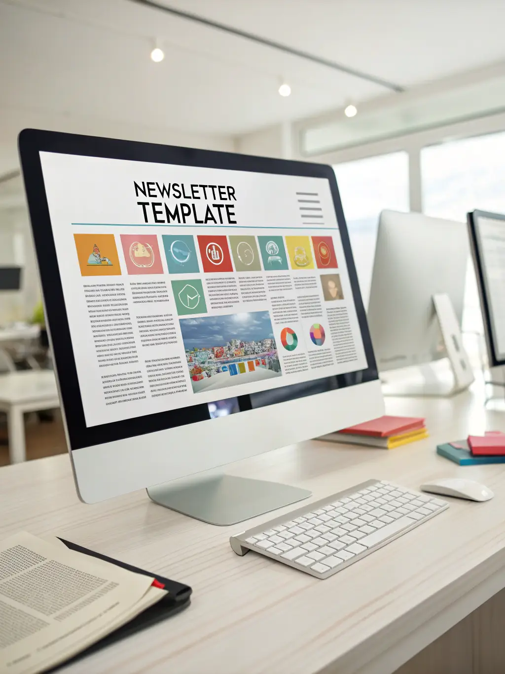 An image of a well-crafted email newsletter on a laptop screen, showcasing targeted messaging and promotional offers for auto buyers.