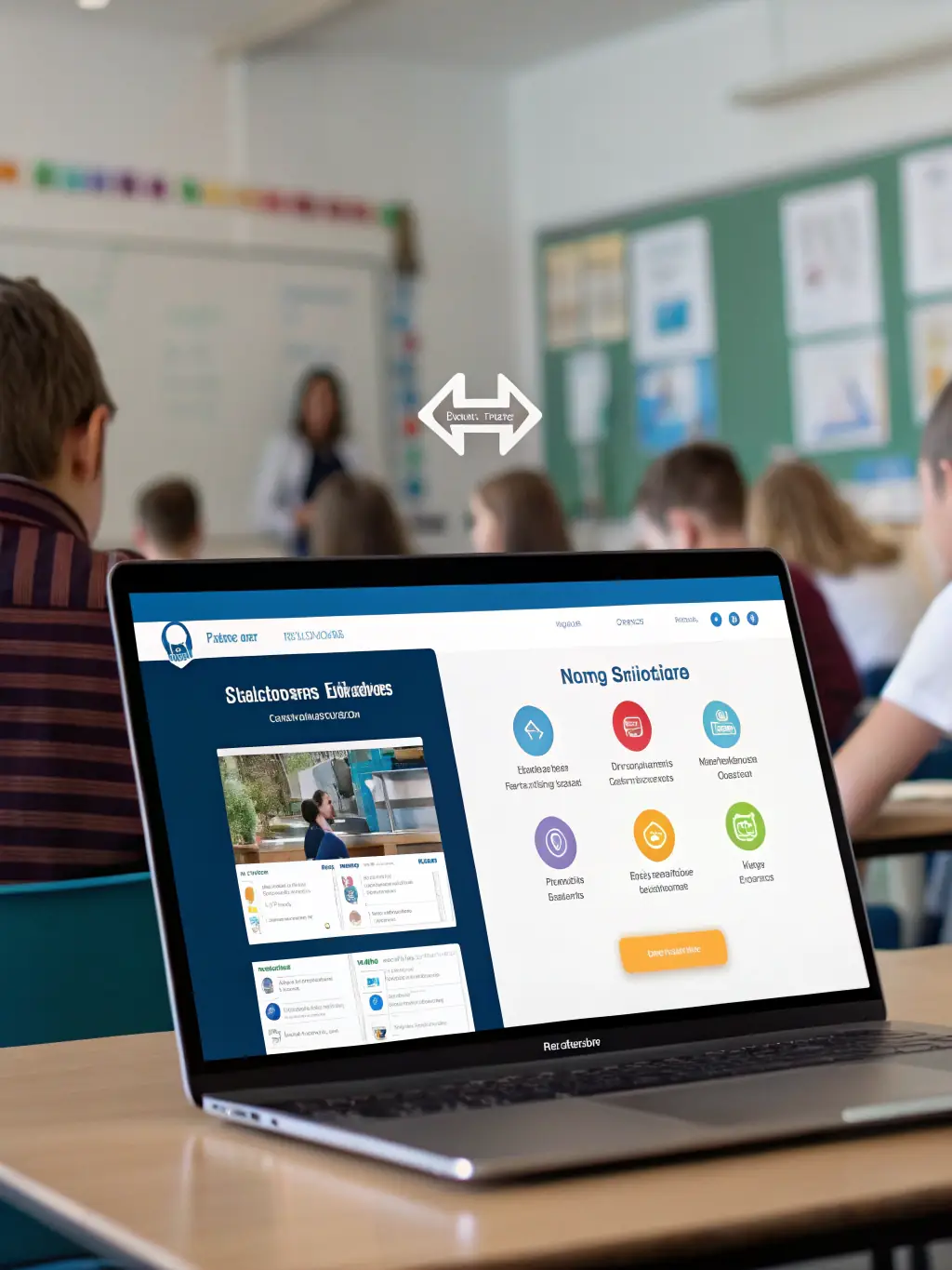 A split-screen image showing a before-and-after of a website redesign, emphasizing improved user experience and lead generation.